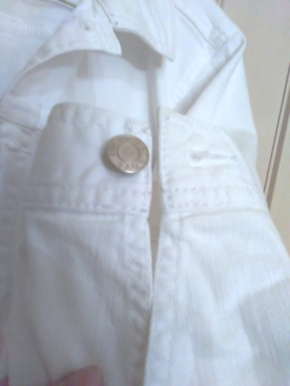 Talbots Plus Petite White Jean Jacket - Picture 7 of 13